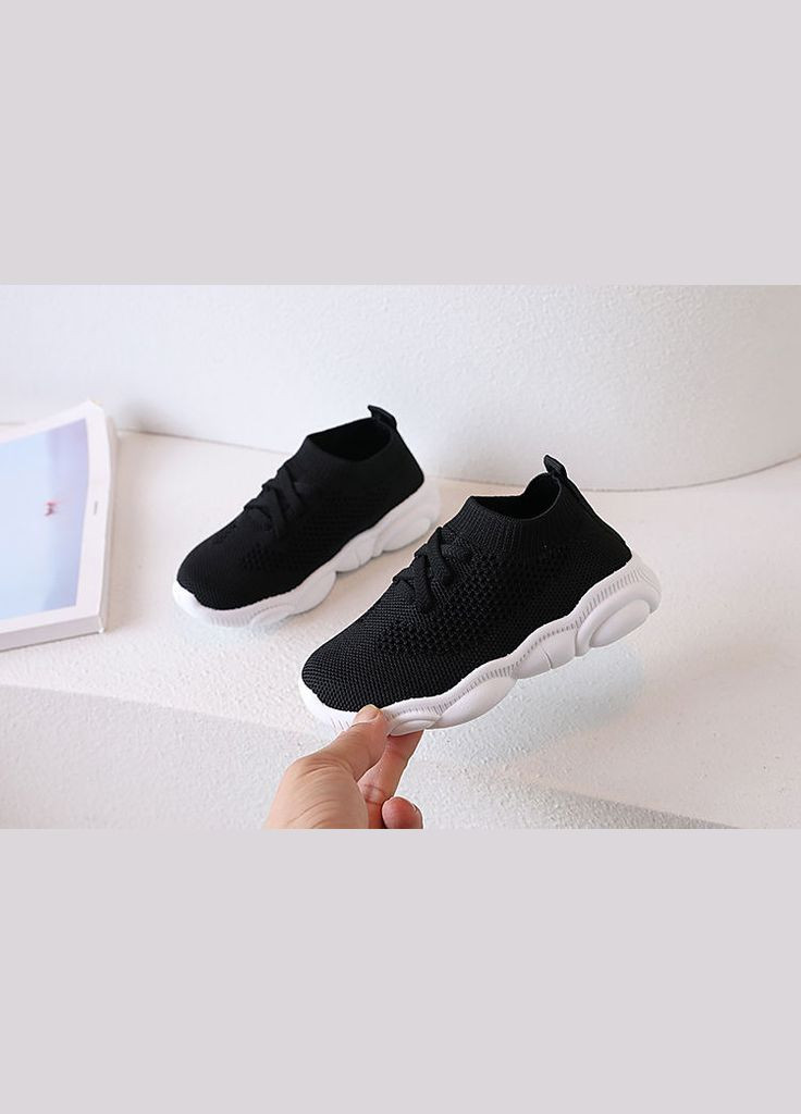 Черные всесезонные детские кроссовки baas k6268-4 35 22 см белый кв1278-4 BabyStyle