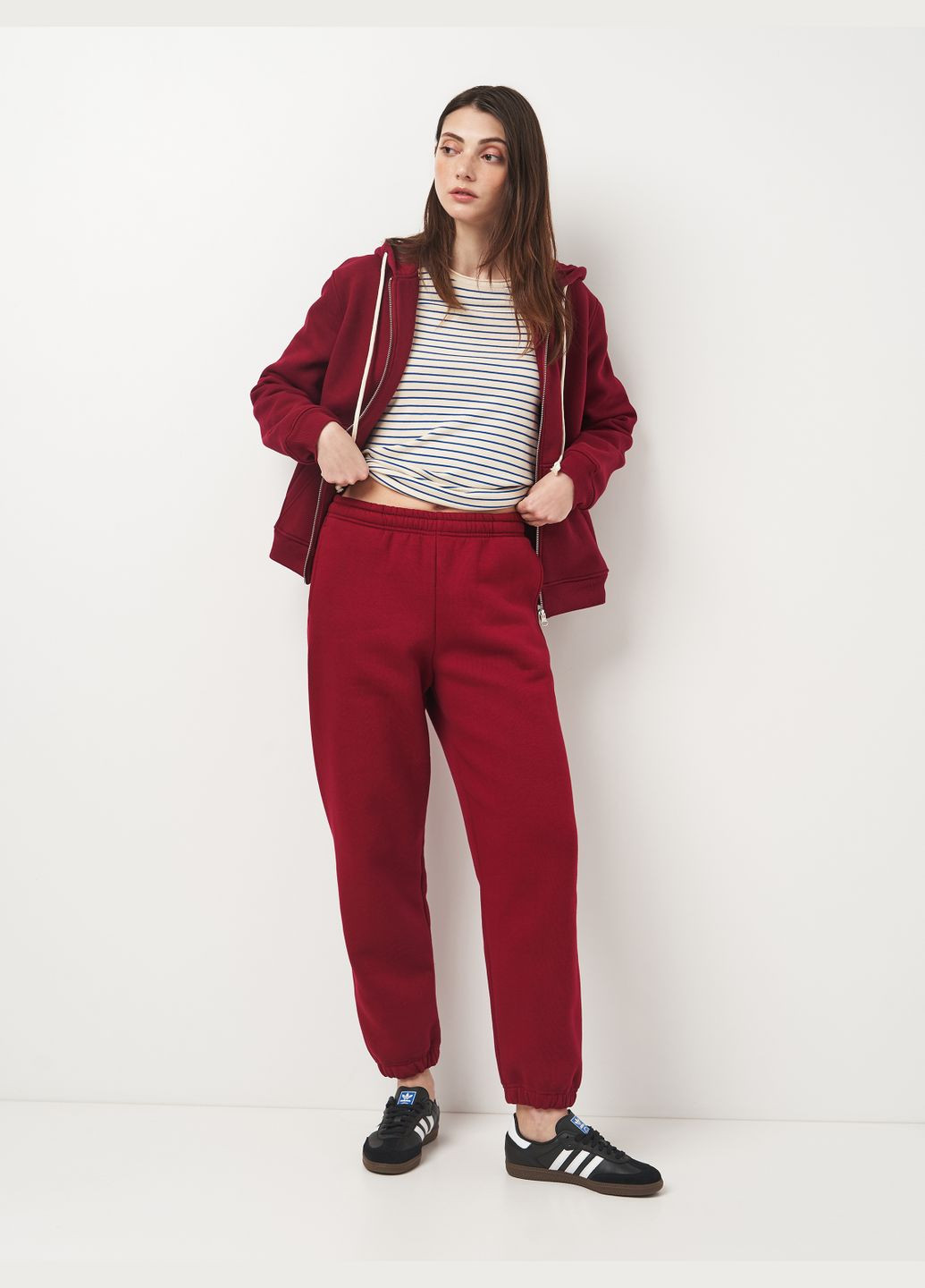 Штаны-джоггеры женские утепленные с начёсом Роза (314962209)