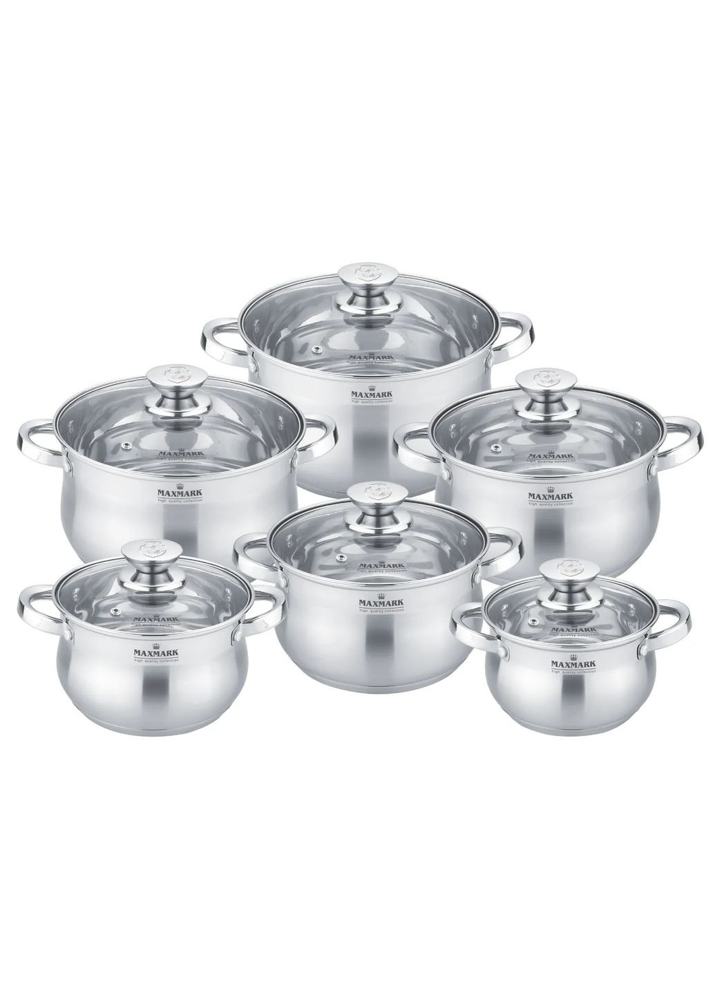 Набір посуду MK-BL2712B (12пр) Maxmark (360403128)