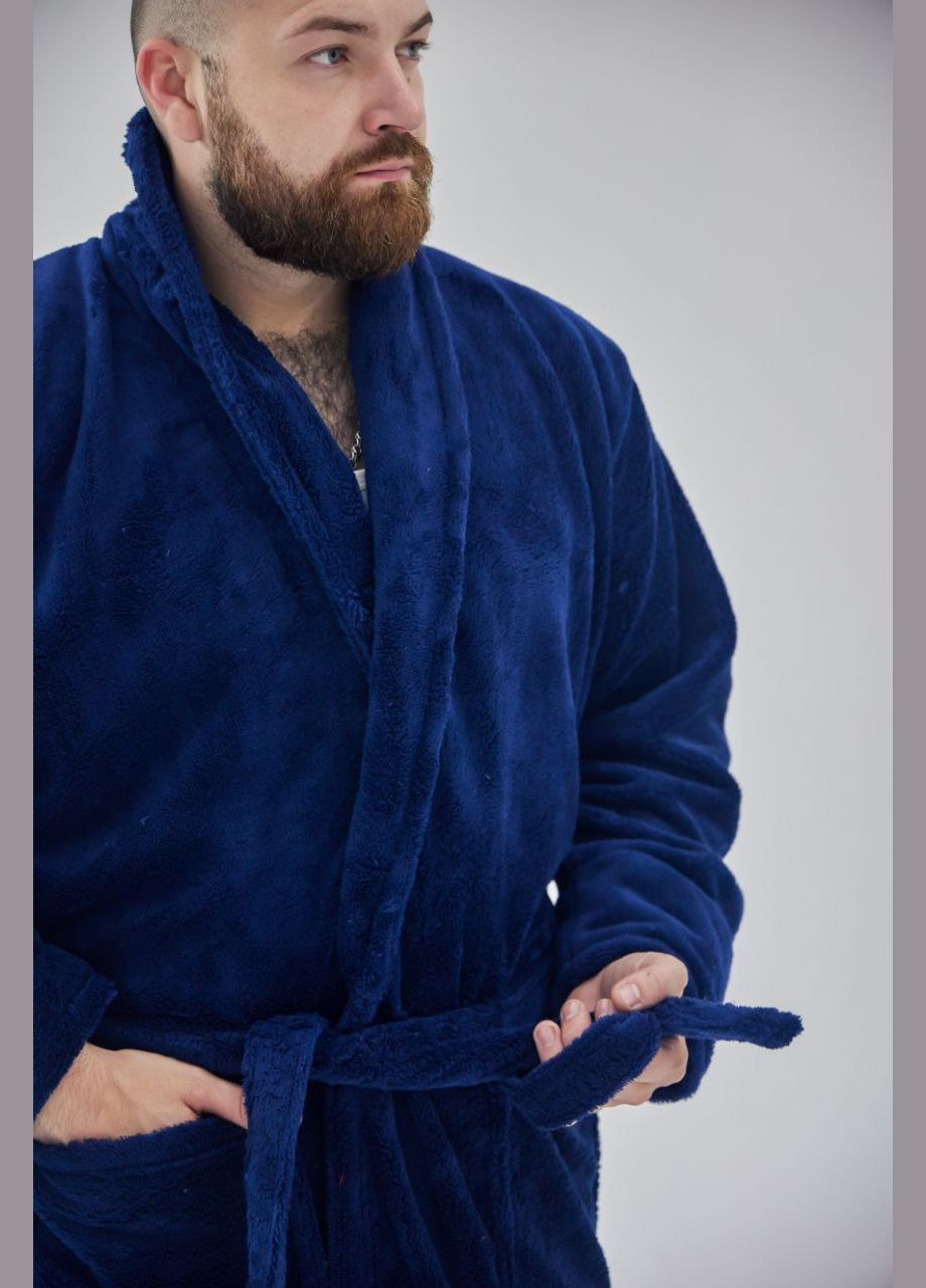 Халат без капюшона махровый мужской длинный, теплый No Brand халат (302394415)