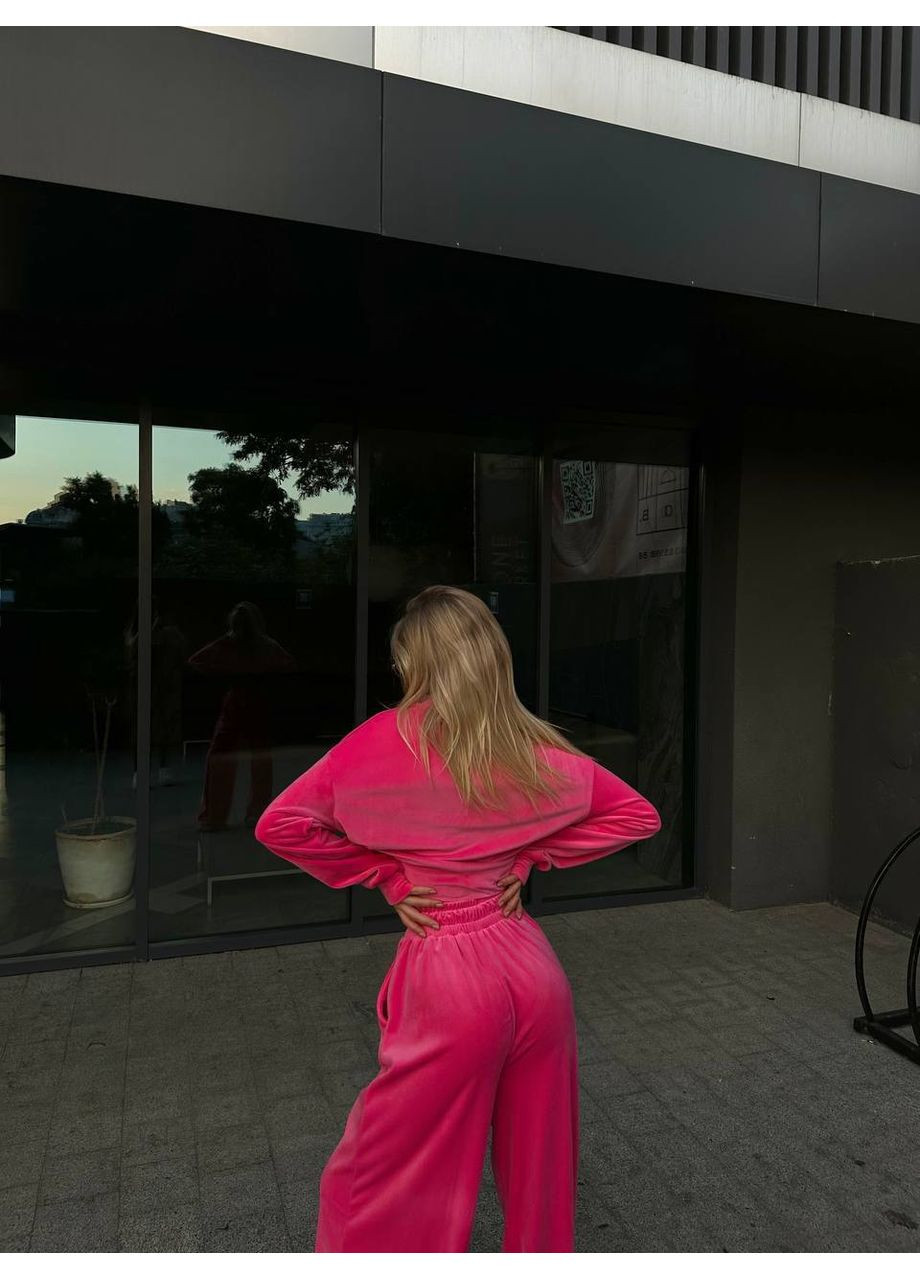 Жіночий спортивний костюм велюр для прогулянок та активного відпочинку комфортний New Trend (304647085)