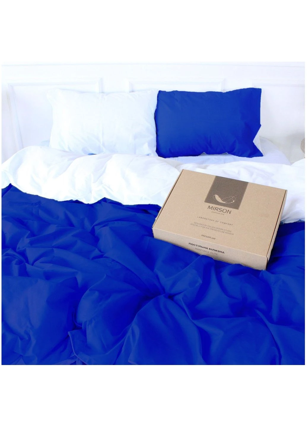 Постельное белье Ranforce Elite Pablo Blue 200х220 (ek37241) Mirson Ranforce Elite Pablo Blue (11-2107 + 19-4150) 200х (392383719)