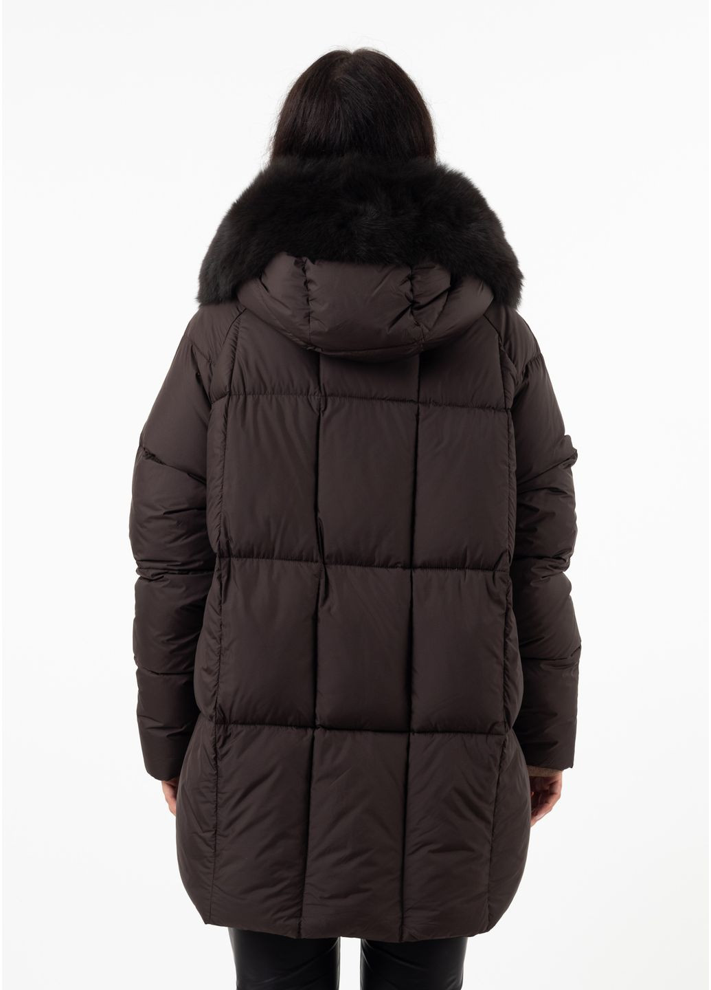 Темно-коричневый зимний Пуховик BILLISSIMO