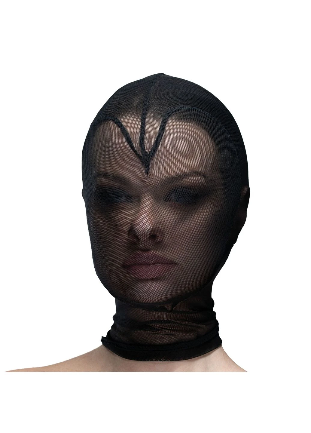 Маска сердце сетка с полностью закрытым лицом Hearts Mask Black/Black Feral Feelings (289873035)
