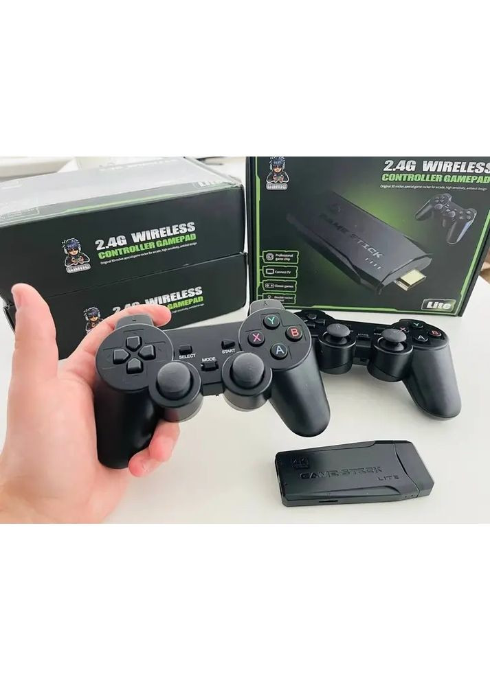 Игровая приставка LITE GREEN HDMI 3535 игр Dendy, Sega, Аркадные игры, Game Boy, Nintendo, Atari, PlayStation 1 Grand (363833012)