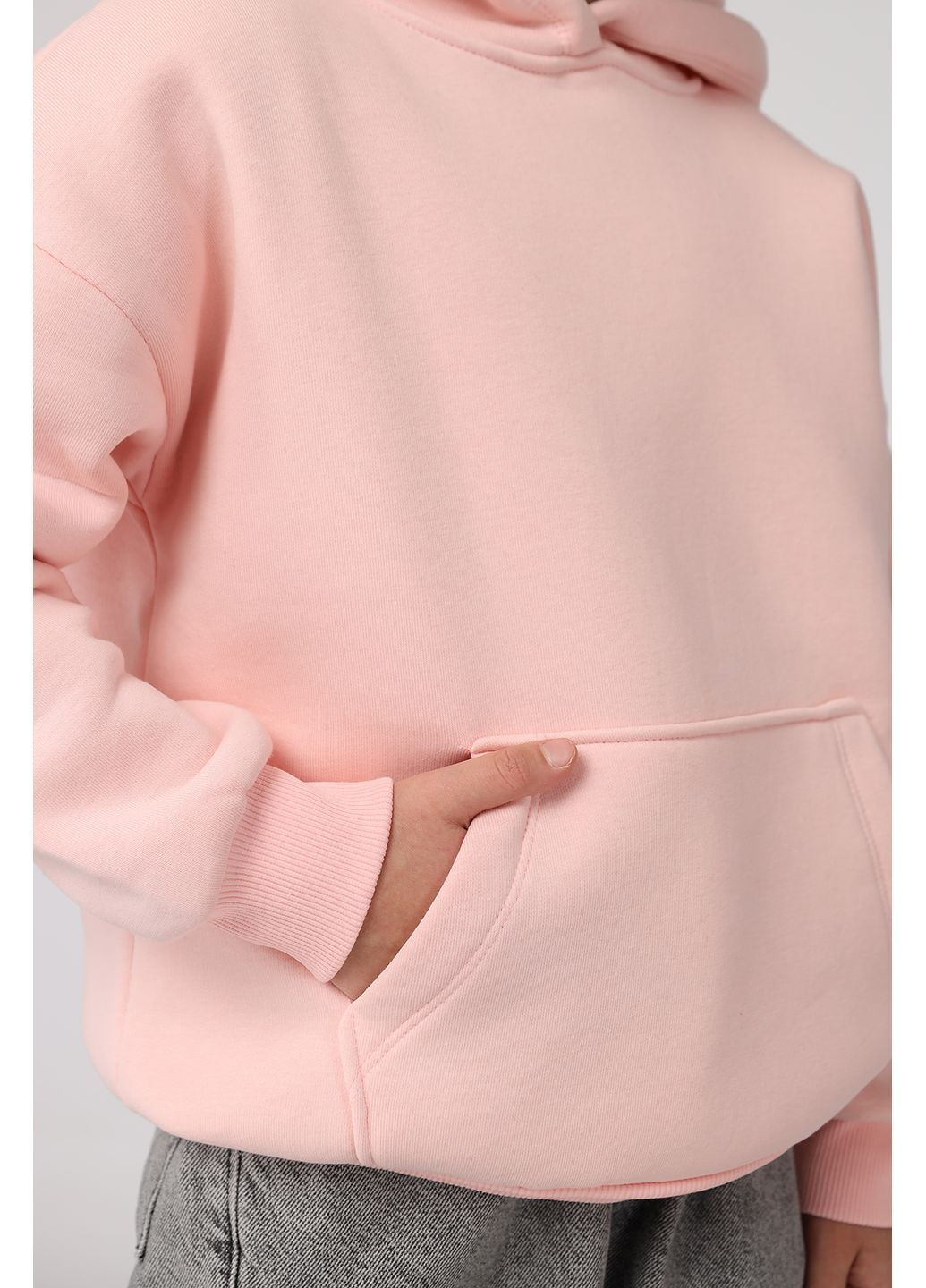 Худі для дівчинки колір світло-рожевий ЦБ-00284536 Yuki (366265379)
