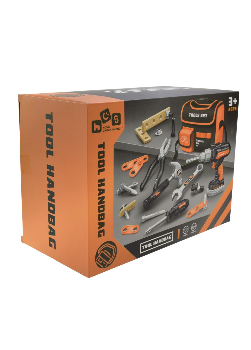 Дитячий набір інструментів 778-74, звук, 25 елементів, дриль, інструменти, в сумці, в коробці (6967068401900) No Brand (370457888)