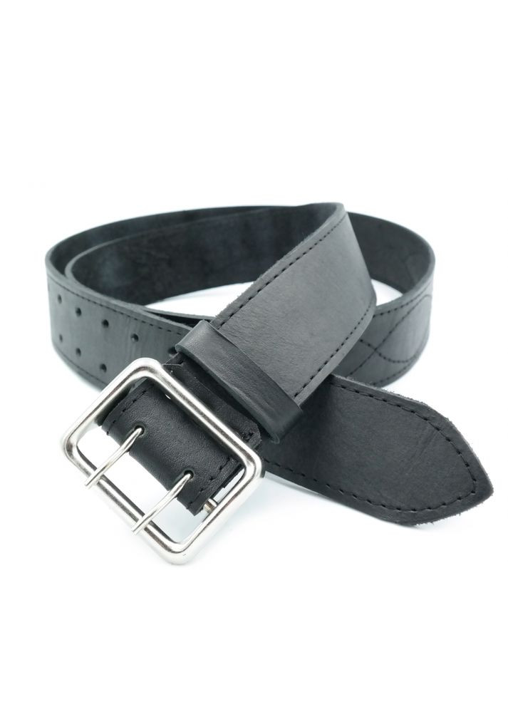 Шкіряний офіцерський ремень портупея Weatro чорний No Brand (356129453)