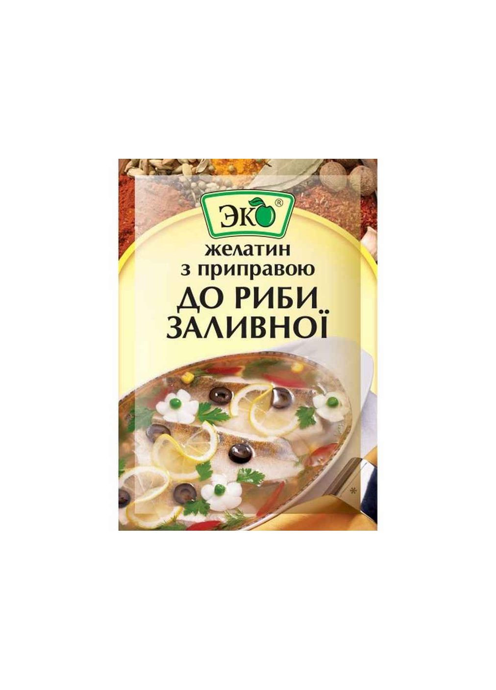 Желатин з приправою до риби 20г заливної Еко (359437911)