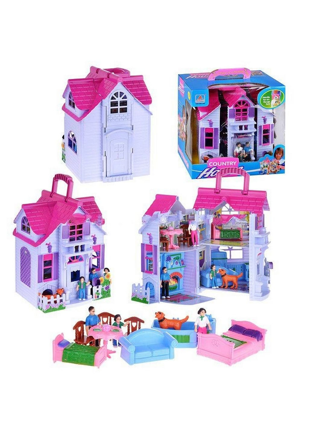 Іграшковий будиночок Розкладний 18х27х26 см Limo Toy (289461688)