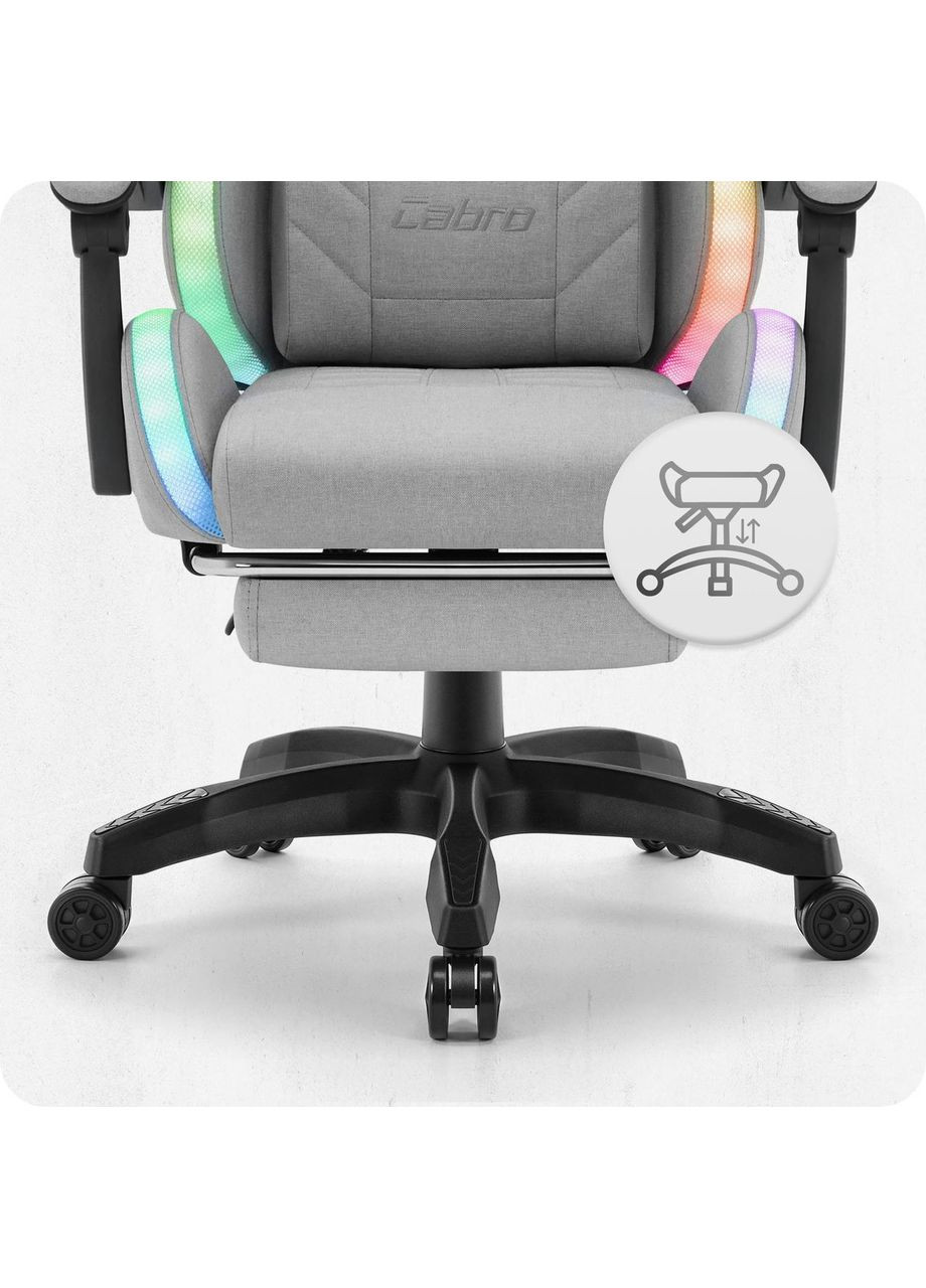 Кресло C501 LED Grey ткань No Brand (361443801)