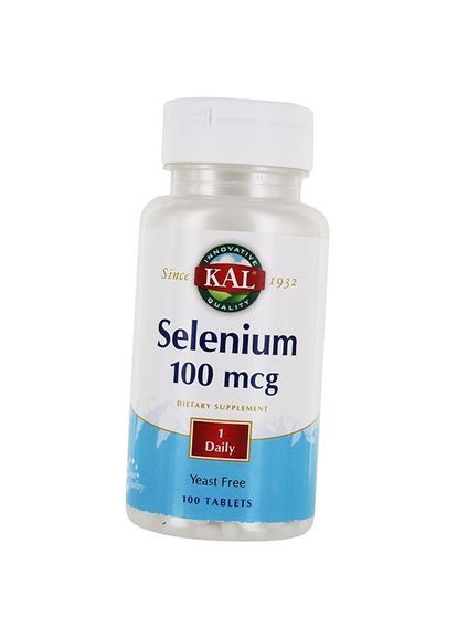 Селен бездрожжевий, Selenium Yeast Free 100, 100таб 36424028, (36424028) KAL (293254282)