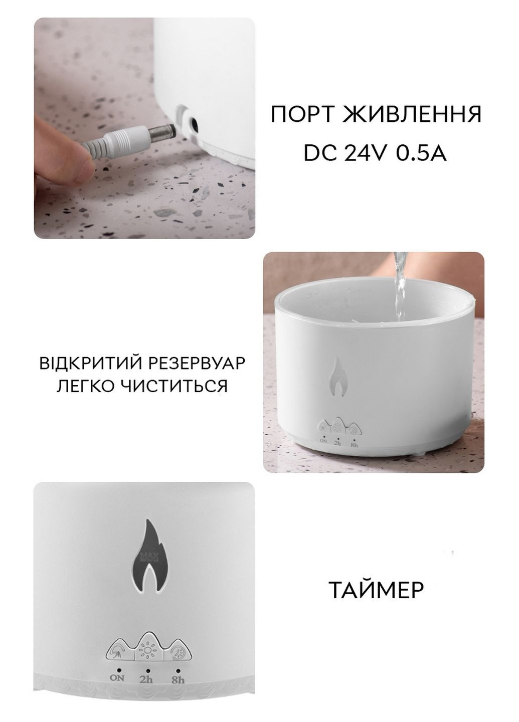 Увлажнитель воздуха портативный Volcano Jellyfish Aroma Diffuser V19 аромадифузор электрический 360 мл, ПОДАРОК + 2 Арома масла Kinscoter (293422127)