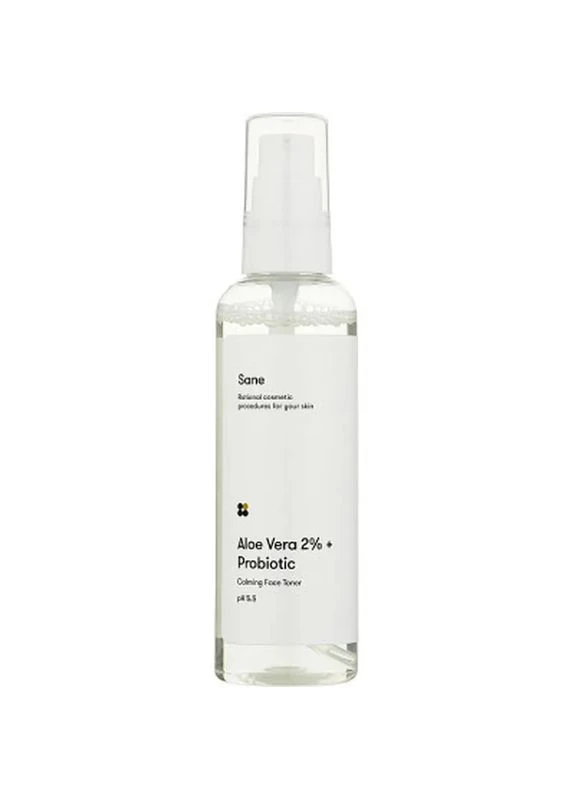 Тоник для лица Aloe Vera 2% + Probiotic Calming Face Toner Успокаивающий 100 мл (4820266830533) Sane (399284150)