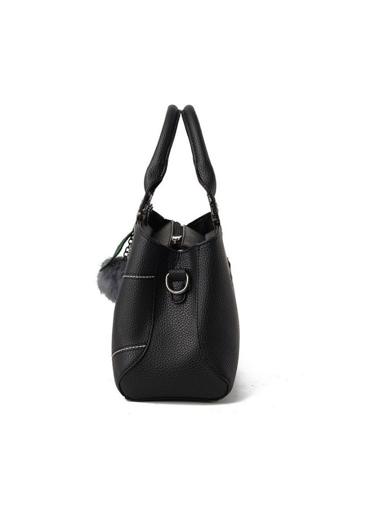 Жіноча сумка з брелоком та довгою ручкою зі штучної шкіри синя (sku_373) No Brand (330576466)