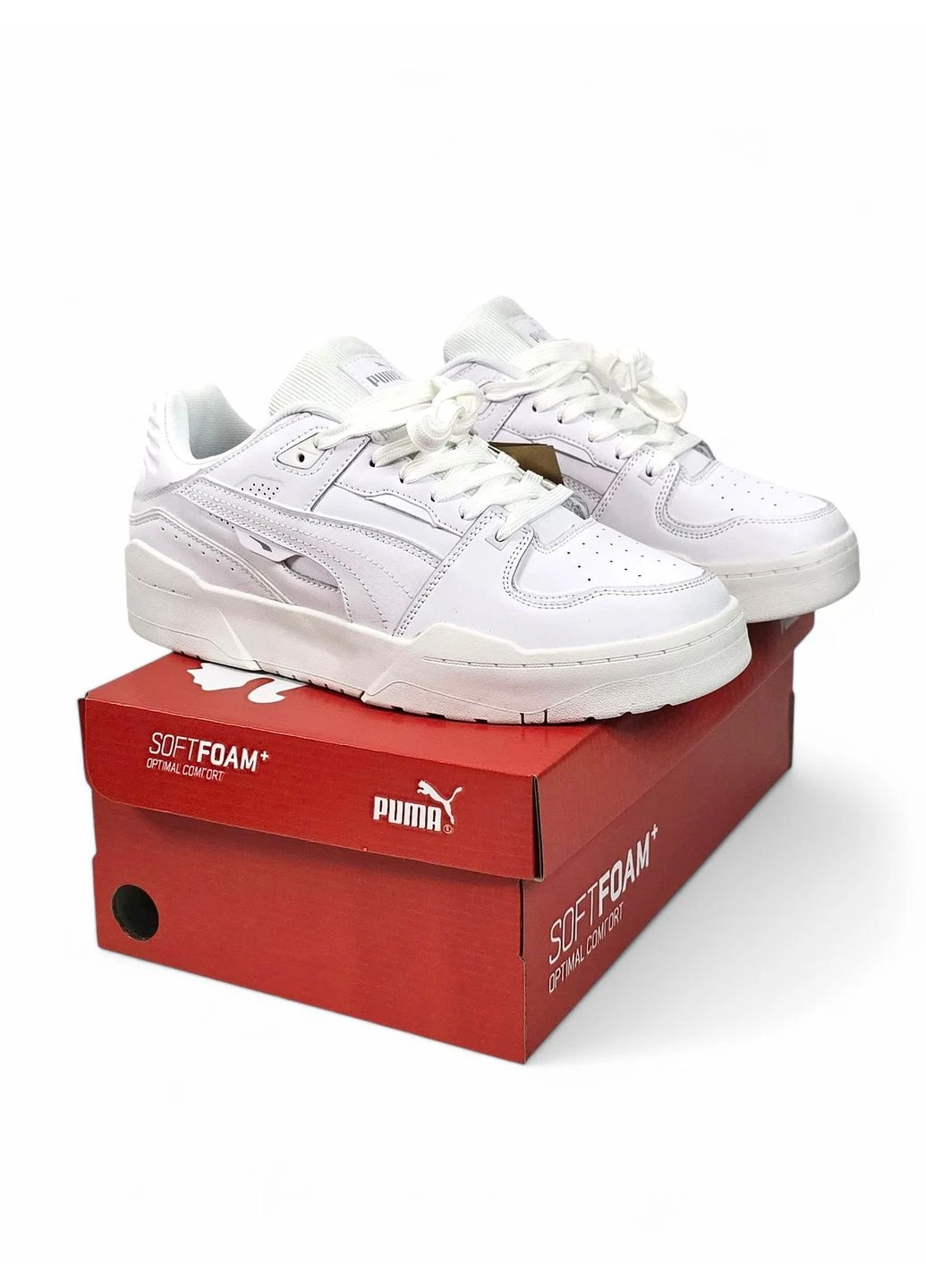 Белые всесезонные puma slipstream • white black • Vakko