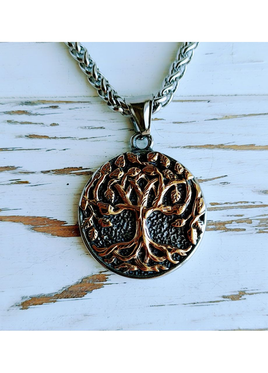 Кулон Дерево жизни два металла No Brand (364202352)