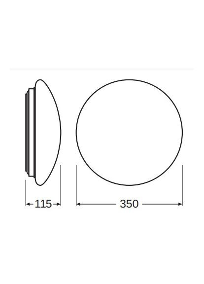 Светильник светодиодный SF Circular LED 350 18W/4000K IP44 Ledvance (315504199)