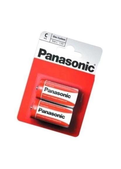 Батарейка D (R20), сольова, Red Zink, 2 шт, 1.5V, Blister (R20REL/2BPR) R20REL/2BPR Panasonic (395354518)