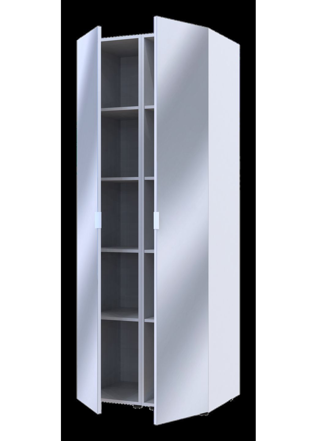 Комплект пеналов для одежды Гелар (2 шт.) 78х49,5х203,4 см 2 Зеркала/ (DRS-011123) Doros (346530036)