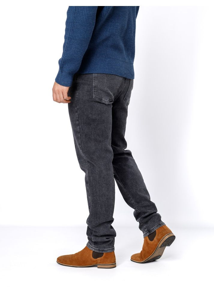 Серые зимние мужские джинсы мом цвет серый цб-00235544 SPP'S