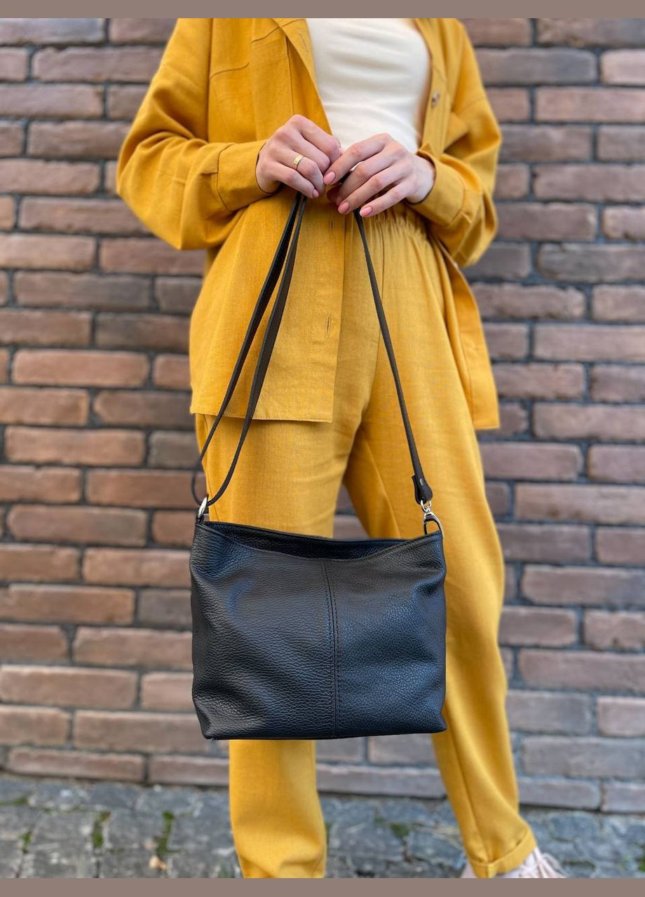 Сумка женская натуральная кожа кроссбоди, Италия, классическая форма, универсальная через плечо, кроссбоди Virginia Conti Кросбоді (338257318)