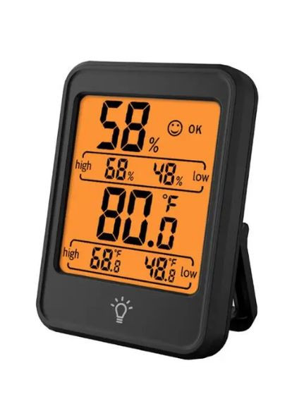 Цифровий кліматичний термогігрометр Indoor Thermometer з підсвічуванням термометр гігрометр Thermoprobe (297869072)