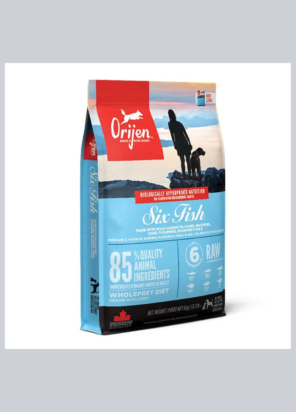 6 Fish (Оріджен 6 Фіш) сухий корм для собак усіх пород 6 кілограмів. Orijen (298995806)