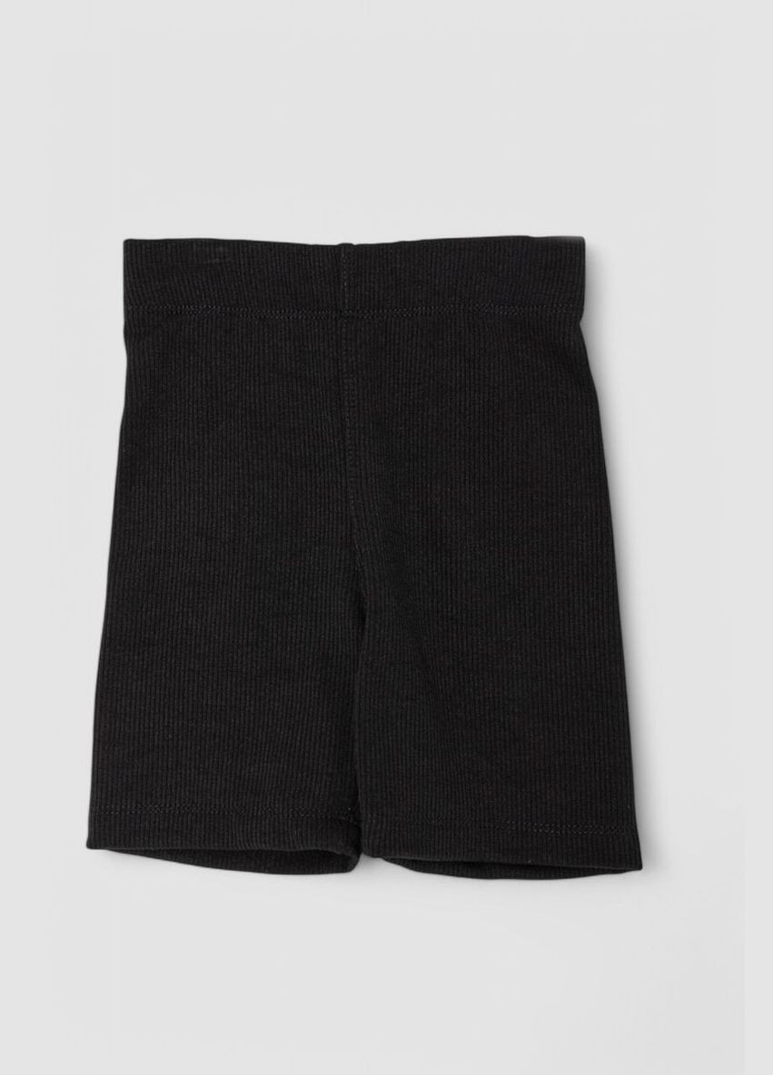 Шорти дитячі в рубчик на флісі, колір чорний, Ager (329201960)