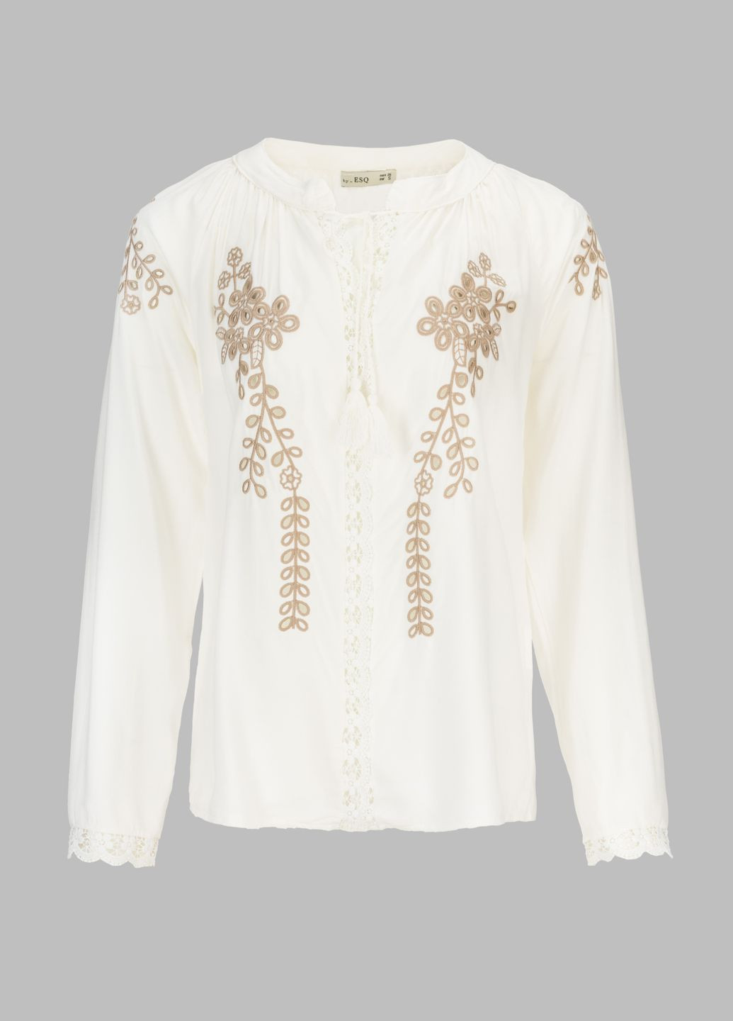 Вышиванка рубашка с принтом женская 2214 S Белый (2000990588401A) ES-Q (294753631)