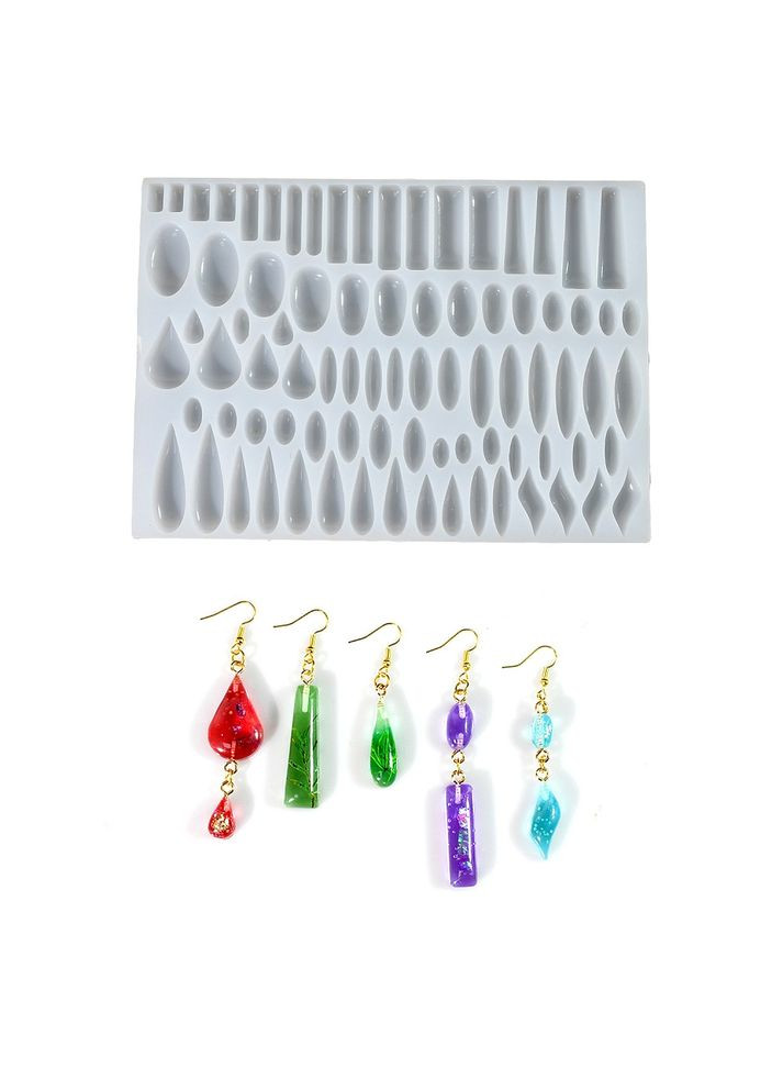 Силиконовая форма Молд кабоны камушки под заливку смолой 206 мм x 146 мм x 10 мм Finding (328265381)