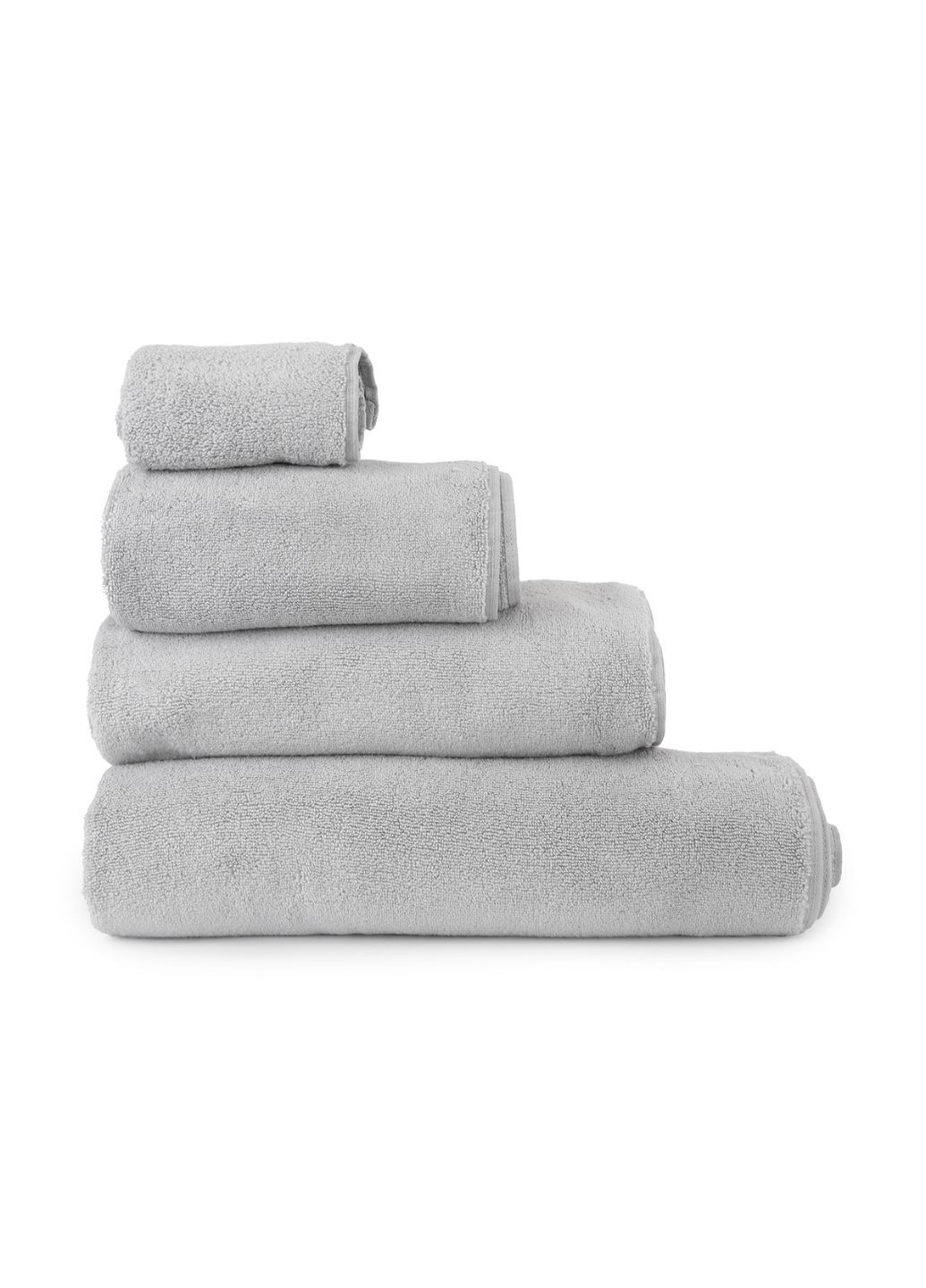 Рушник "Ніжність" 30x50 см MVM однотонний світло-сірий