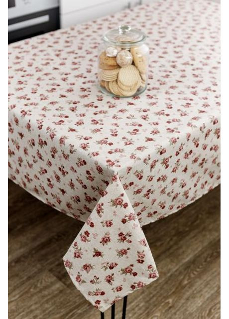 Скатертина плямостійка троянди 136х180 см Різнокольоровий (8077) Прованс (361784931)