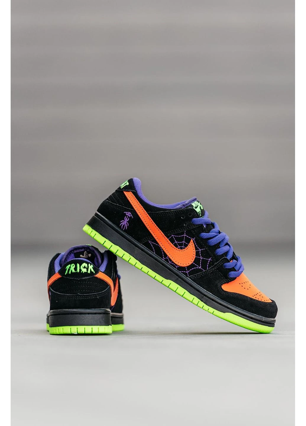 Комбіновані кросівки чоловічі nike sb dunk low night of mischief halloween найк сб данк демісезон No Brand