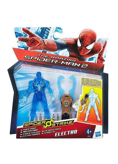 Фигурка Электро из к/ф Человек паук с аксессуарами, 10 см - Electro, Spider Strike Hasbro (371789498)
