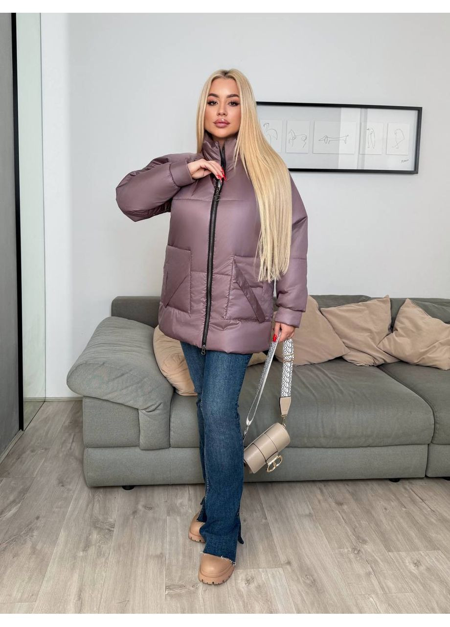 Кавова стильна легка куртка Fashion