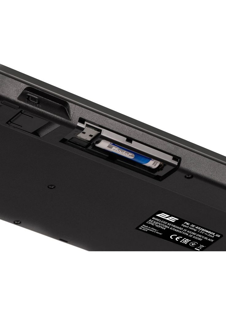 Клавіатура KS280 Wireless/Bluetooth Black-Gray (-KS280WBGR_UA) 2E (328057035)