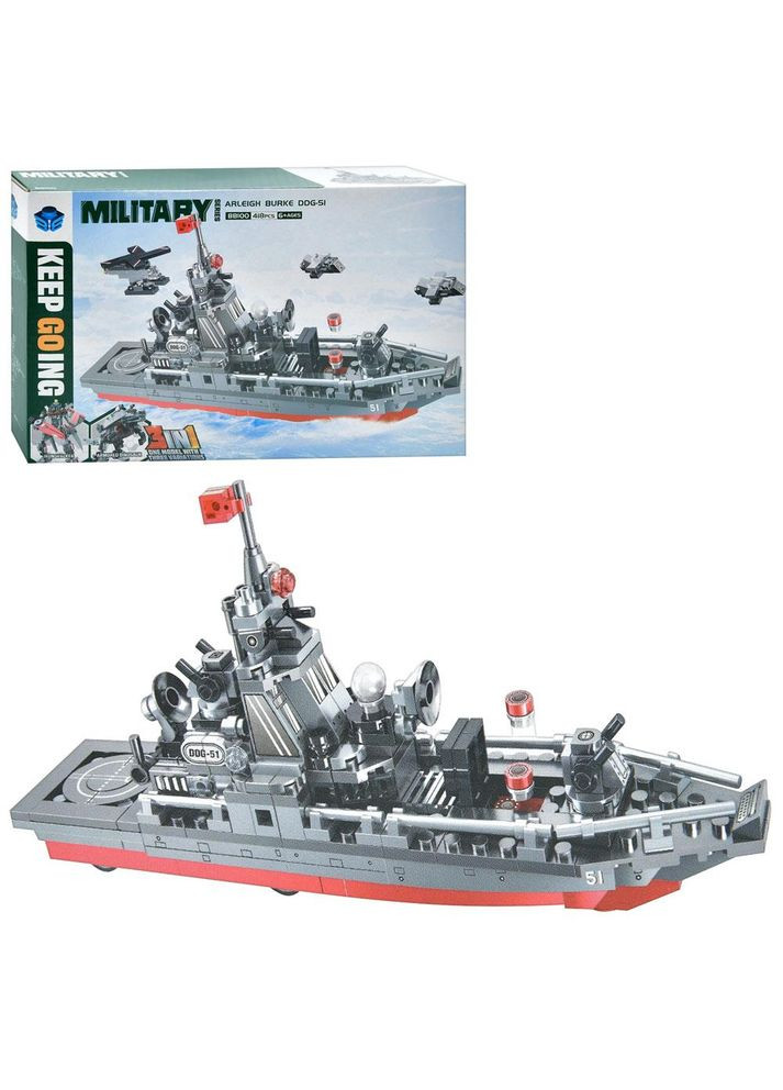 Конструктор 3в1 (катер, робот, динозавр), 418 деталей BB100 Metr+ (326741021)