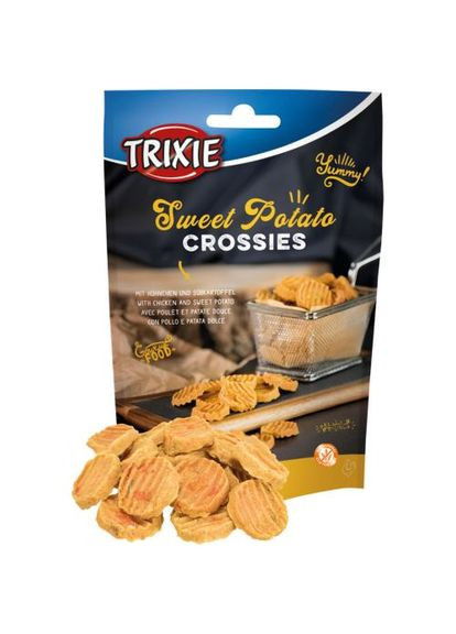 Лакомство для собак Sweet Potato Crossies 100 г, с курицей и сладким картофелем Trixie (292257388)