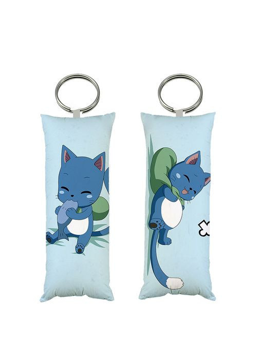 Брелок міні-дакімакура кіт Хеппі Хвіст Феї двосторонній 4*10 см (br0219) No Brand (326996678)