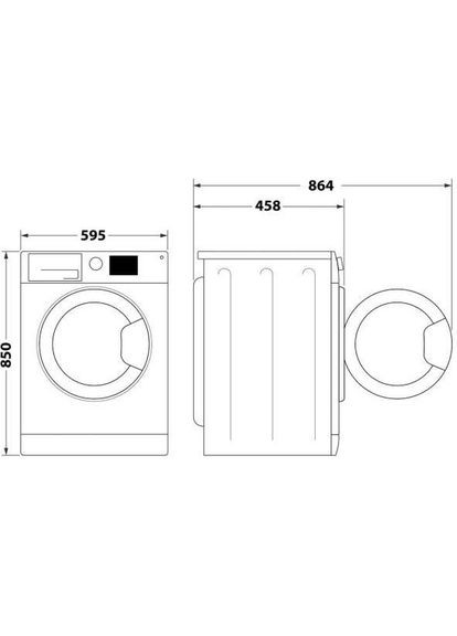 Стиральная машина автоматическая WRBSS 6239 W UA WHIRLPOOL (314973783)