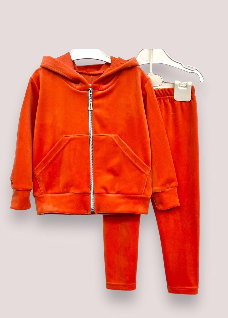 Оранжевый демисезонный костюм детский для девочки No Brand