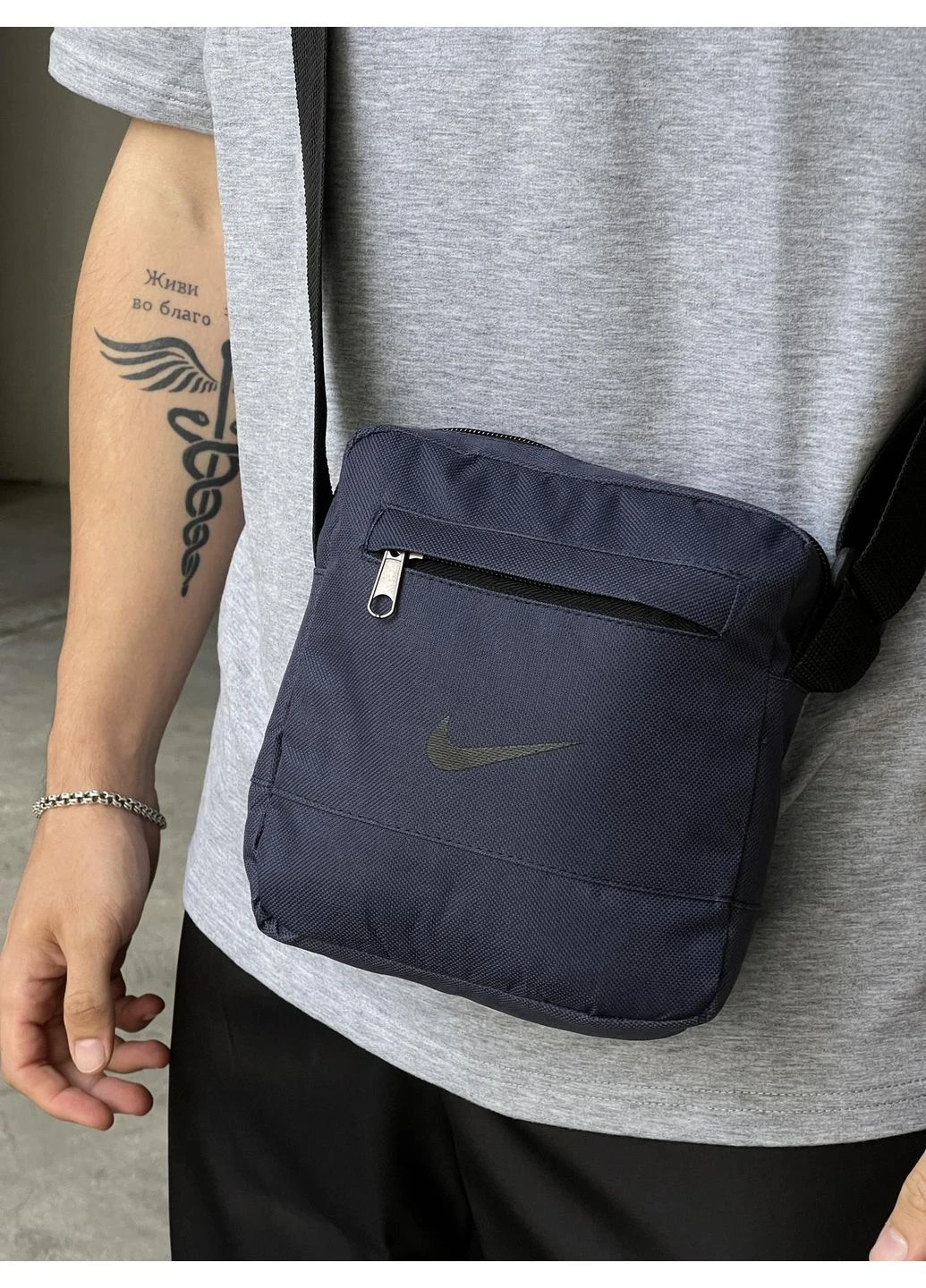 Барсетка Nike синя маленька # - (395668947)