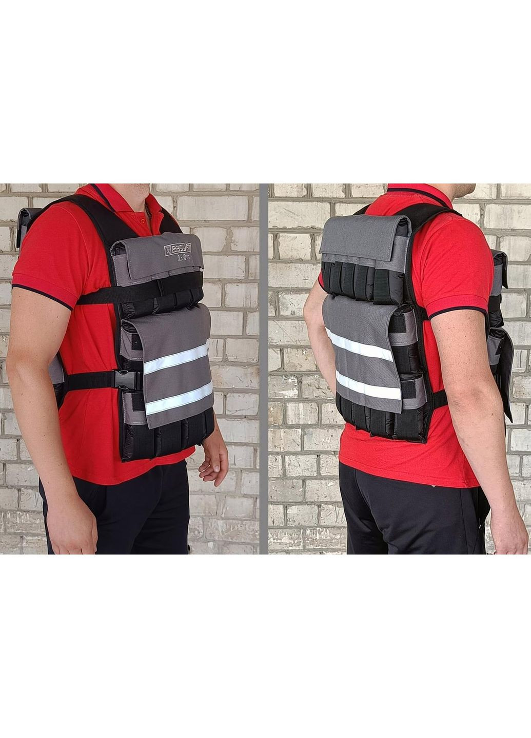 Жилет утяжелитель Armor 18 кг наборный с шагом 0,5 кг EasyFit (362440851)