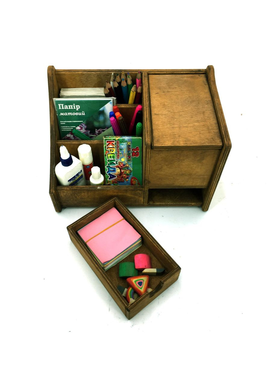 Органайзер настільний з дерева Борден мускат (КНЦ-007807) No Brand (328226054)