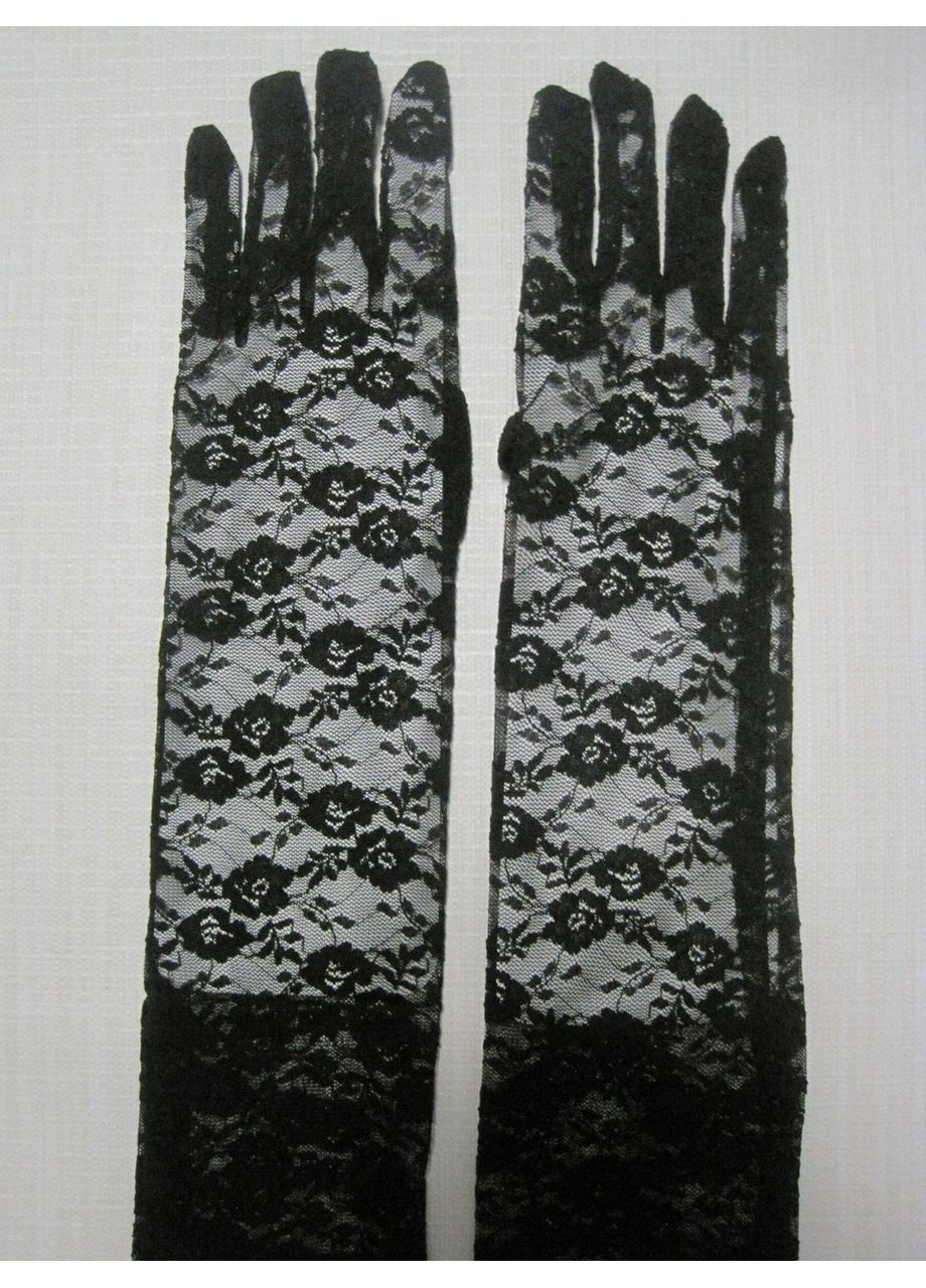 Мереживні довгі рукавички (30к026) No Brand (368895451)