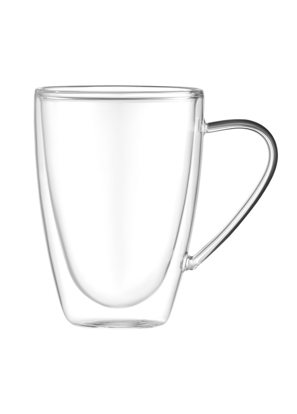 Набір чашок з ручками і подвійними стінками, 430мл, 2шт, боросилікатне скло, прозорий Ardesto (360604986)