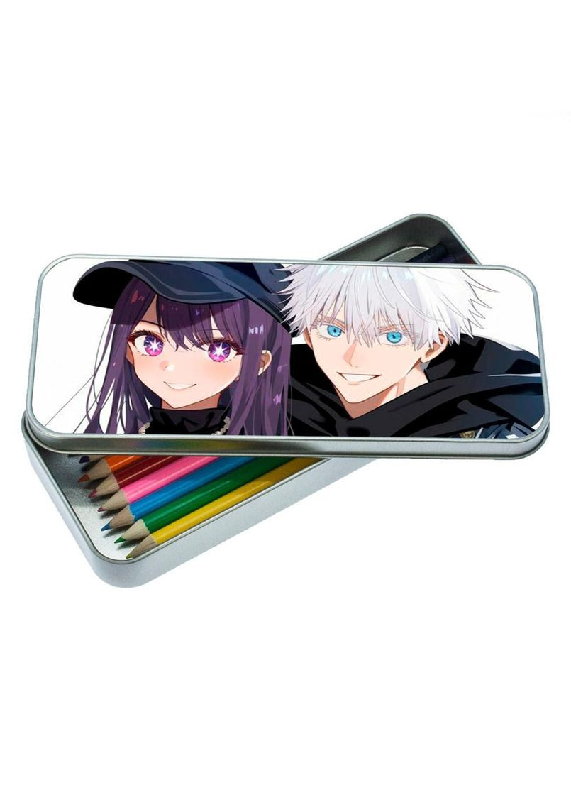 Органайзер для канцелярских принадлежностей металлический, кейс для мелочей Аниме Ребенок любимца #008 7*18 см Silver No Brand (309156667)