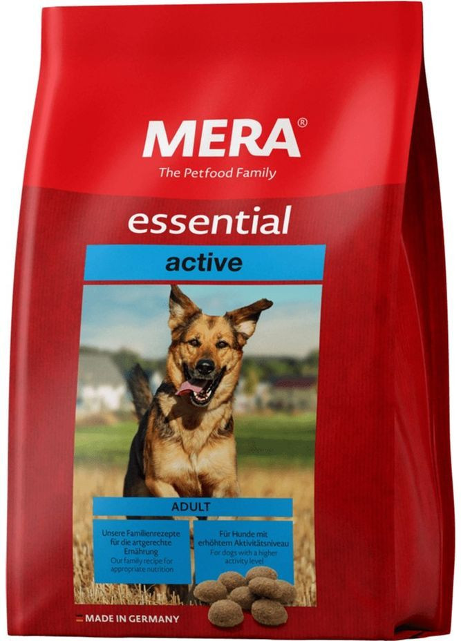 Сухой корм для собак essential Active с высокими энергетическими потребностями 12.5 кг (4025877615504) Mera (365824586)