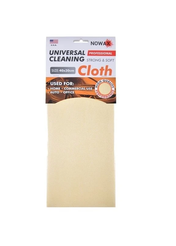 Салфетка профессиональная 40х30 для стекла и кузова "Nowax NX63432" желтая No Brand (354774067)